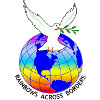 Rainbows Across Borders logo with globe and dove